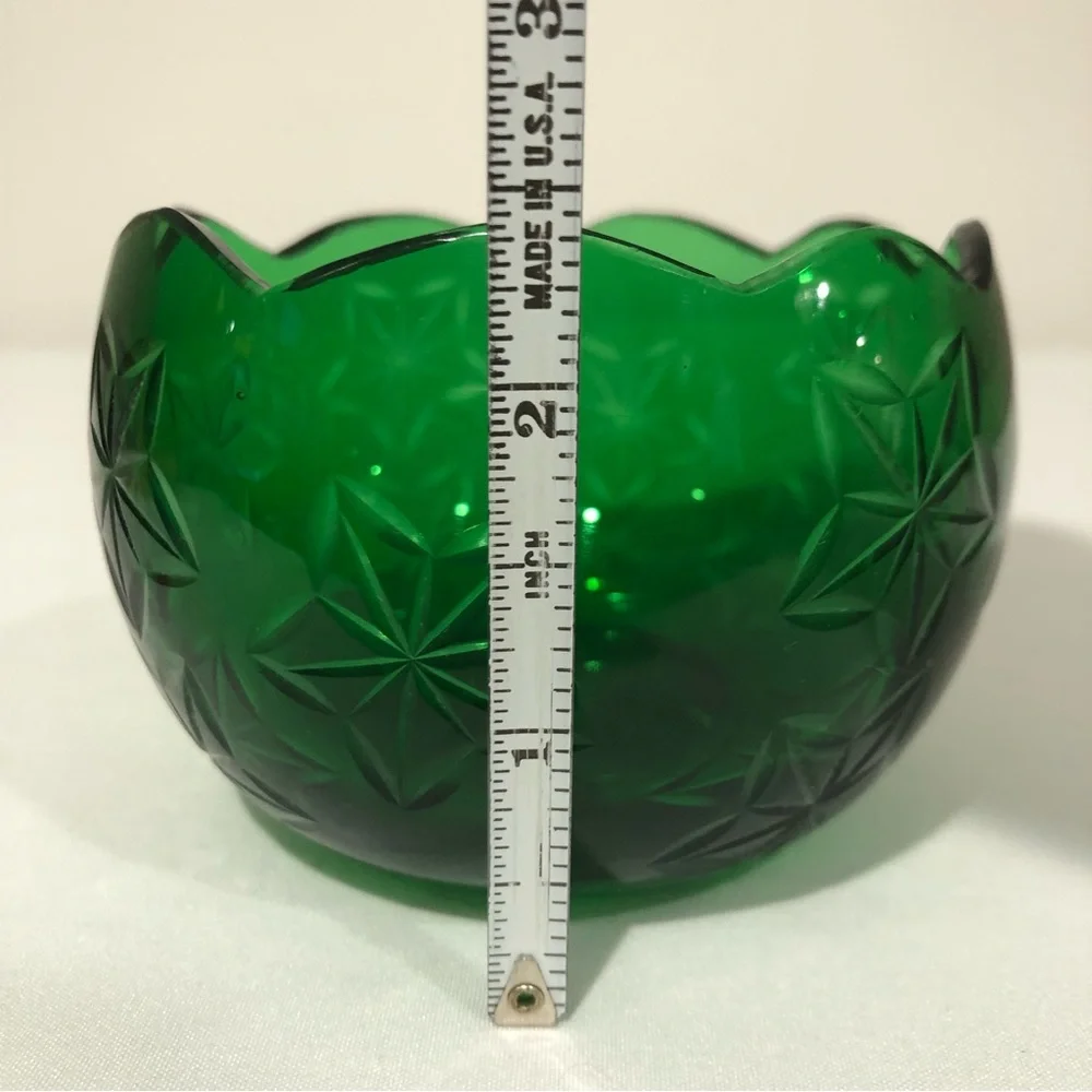 Red & Green Glass Candle Holders Set of 2